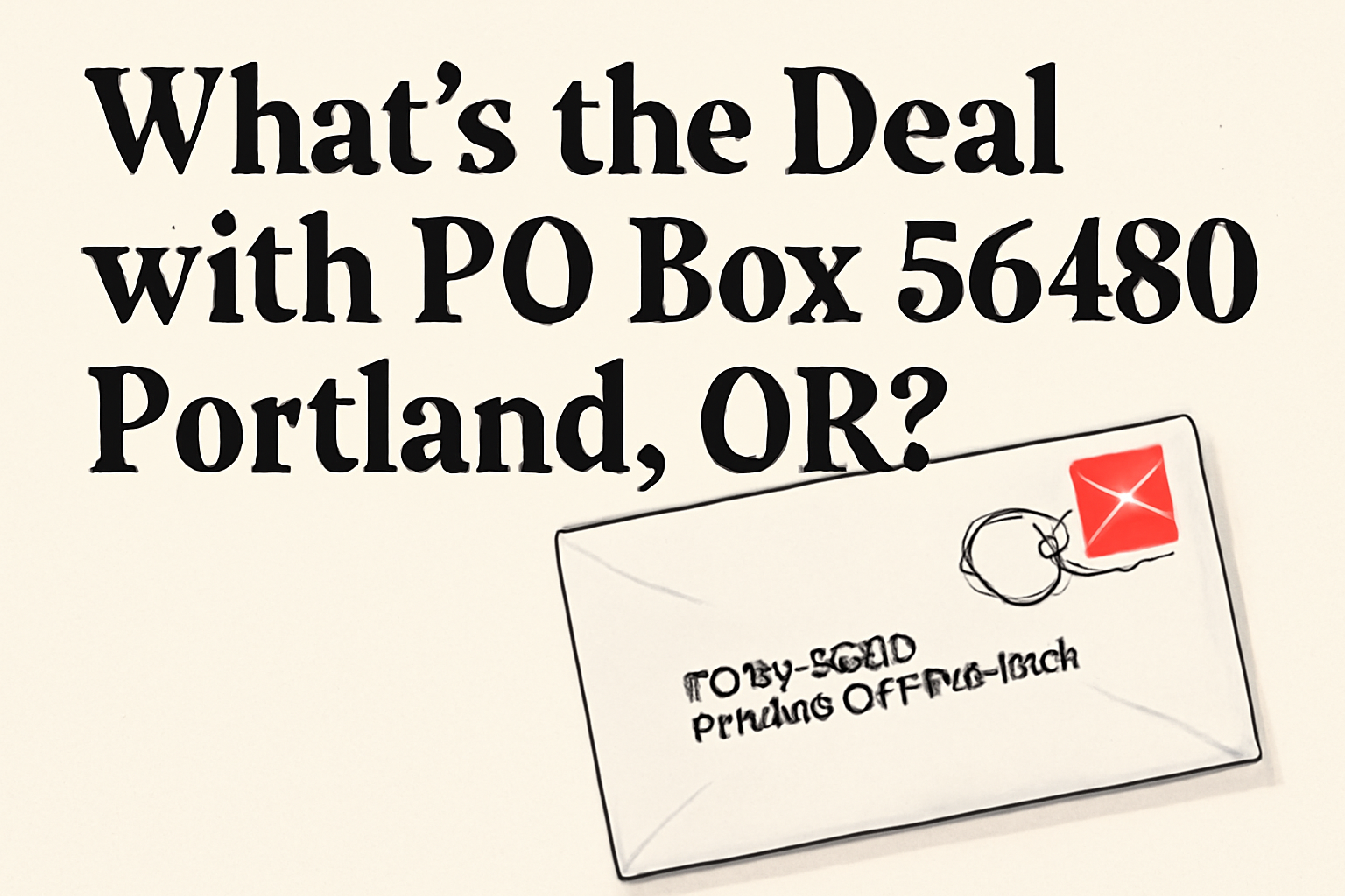 What’s Going On with PO Box 56480, Portland OR?