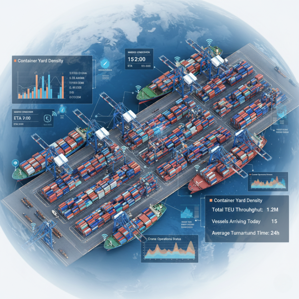 AIS vessel tracking and IoT integration in real time port authority system