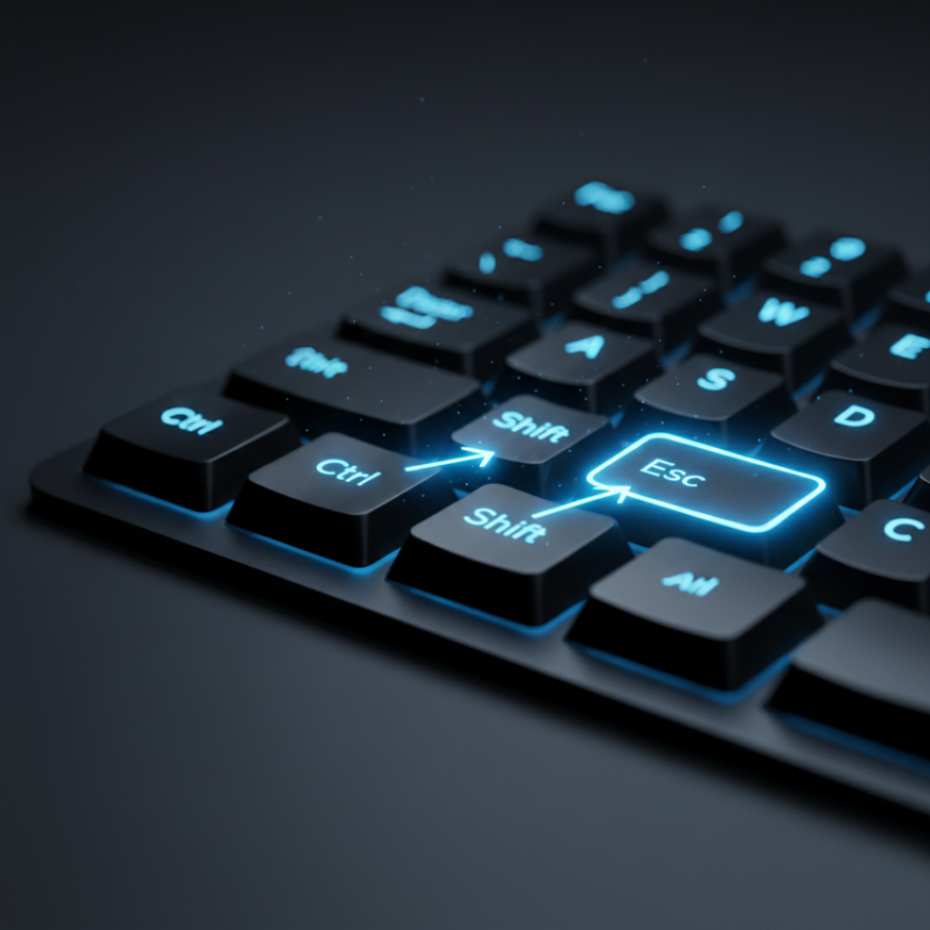 Keyboard shortcut Ctrl Shift Esc opens Task Manager