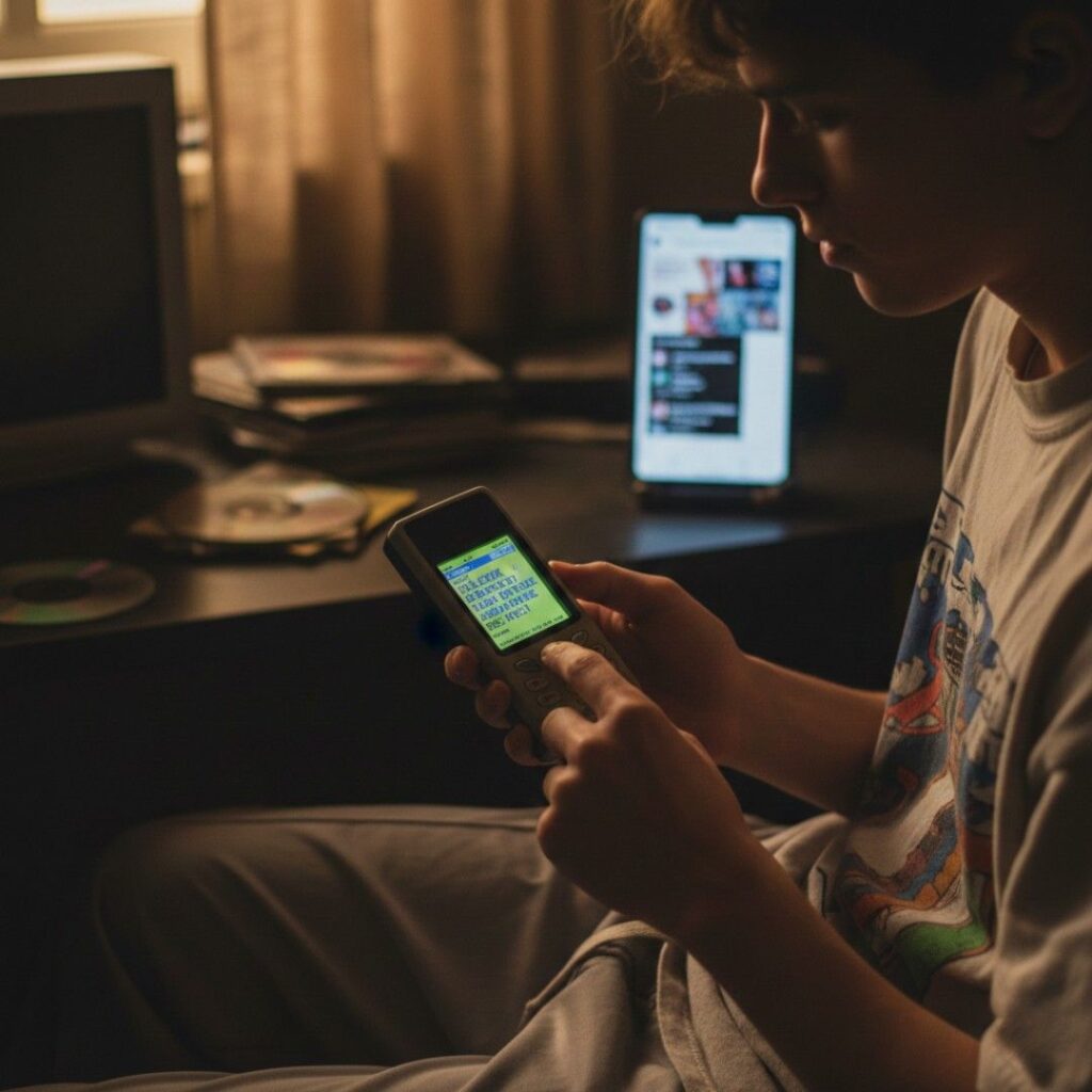 WAP internet page before smartphones