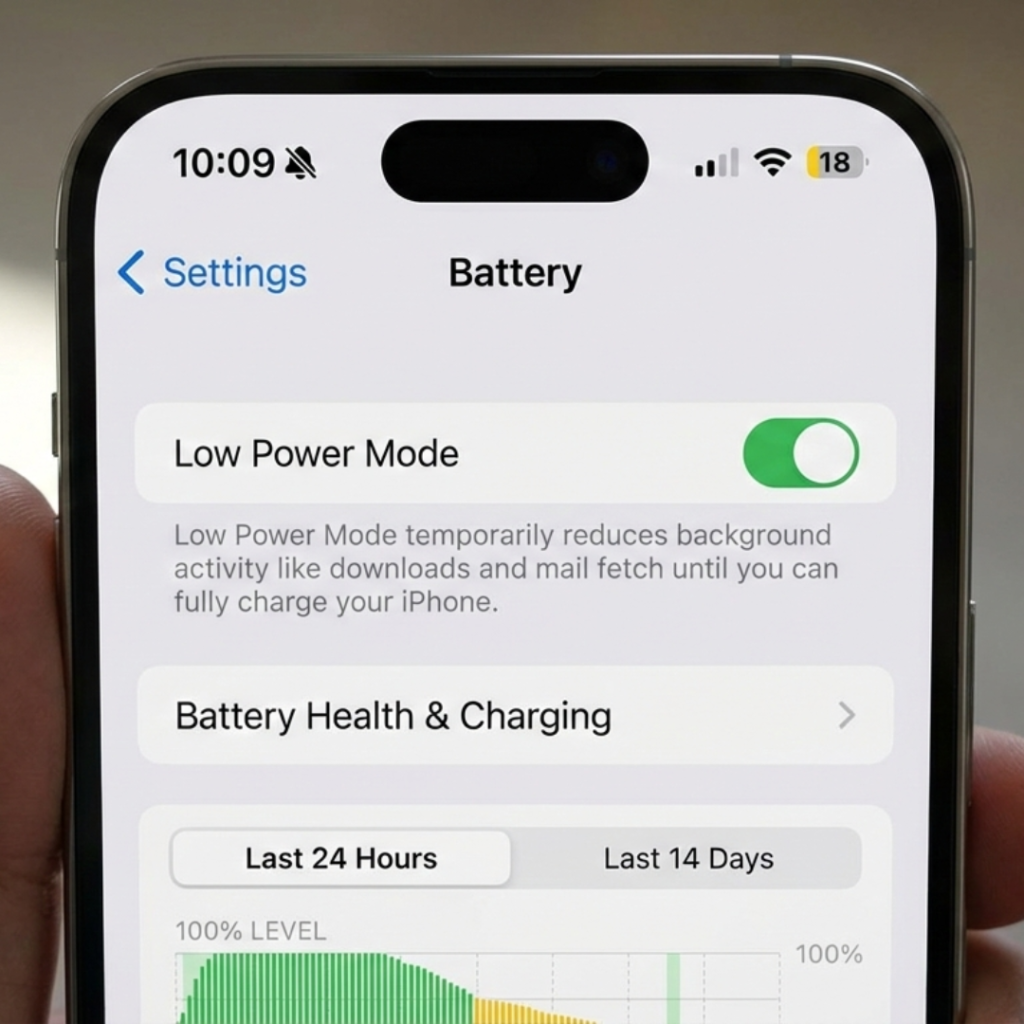 iPhone Battery Health screen showing maximum capacity percentage below 80 percent
