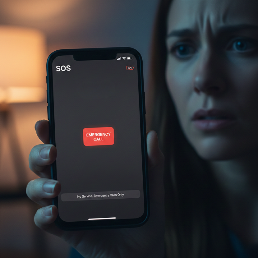 iPhone showing SOS instead of network signal