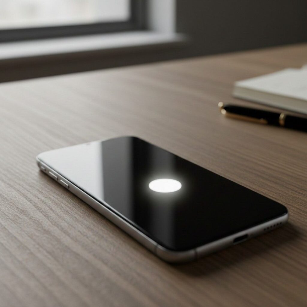 showing white spot on mobile screen