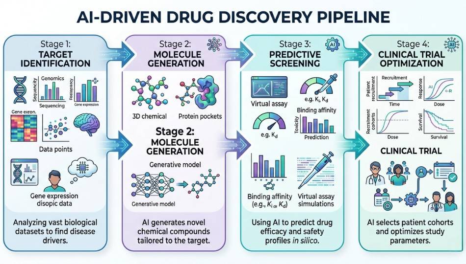 AI driven biotech drug discovery work flow