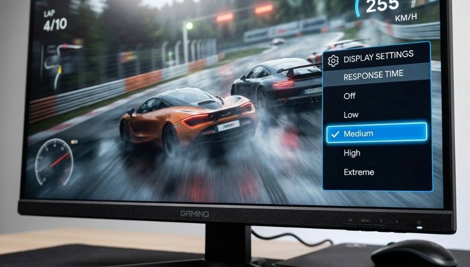 Overdrive Settings OSD Menu